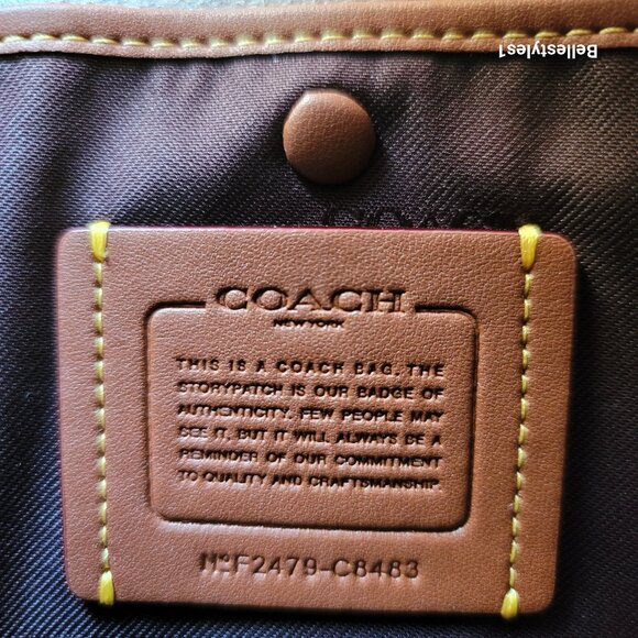 COACH Chaise Pebbled Leather Crossbody Bag- Black color ⭐ - Picture 15 of 16